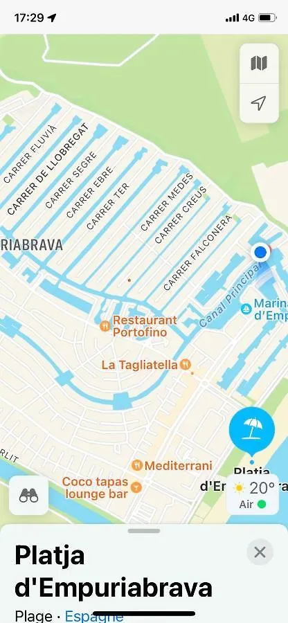 דירות אמפוריבראבה Apt Port Rhodes C, 2 Chbres, 2 Terrasses, Vue Sur Canal Principal De La Marina Et Sur Les Pyrenees ספרד
